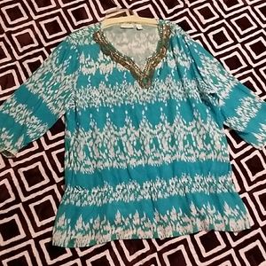 Chicos beaded top-gorgeous